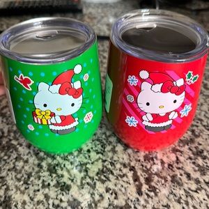 Hello kitty set of tumblers
